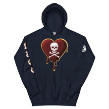 Load image into Gallery viewer, Skull Heart Drips M&G Unisex Hoodie