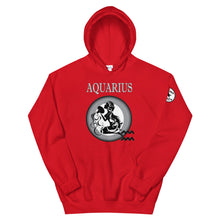 Load image into Gallery viewer, Aquarius w Unisex Hoodie