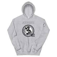 Load image into Gallery viewer, Aquarius w Unisex Hoodie