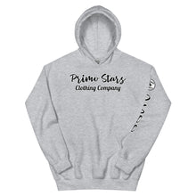 Load image into Gallery viewer, Primo Stars clothing company front/ crest back bl Unisex Hoodie