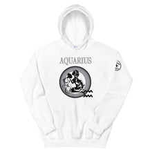 Load image into Gallery viewer, Aquarius w Unisex Hoodie