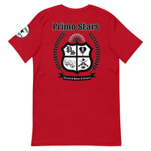 Load image into Gallery viewer, Primo Stars Crest Chest Short-Sleeve Unisex T-Shirt