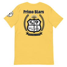 Load image into Gallery viewer, Primo Stars Crest Chest Short-Sleeve Unisex T-Shirt