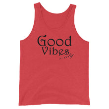 Load image into Gallery viewer, Good Vibes only Unisex Tank Top