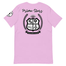 Load image into Gallery viewer, Primo Stars Clothing Company Front/ Crest Back BL Short-Sleeve Unisex T-Shirt