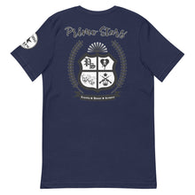 Load image into Gallery viewer, Primo Stars Clothing Company Front/ Crest Back BL Short-Sleeve Unisex T-Shirt