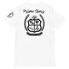 Load image into Gallery viewer, Primo Stars Clothing Company Front/ Crest Back BL Short-Sleeve Unisex T-Shirt