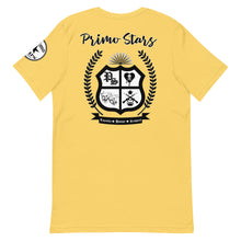 Load image into Gallery viewer, Primo Stars Clothing Company Front/ Crest Back BL Short-Sleeve Unisex T-Shirt