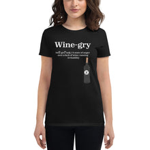 Load image into Gallery viewer, Wine- gry WL Women's short sleeve t-shirt