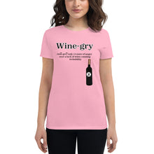 Load image into Gallery viewer, Wine-gry BL Women's short sleeve t-shirt