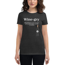 Load image into Gallery viewer, Wine- gry WL Women's short sleeve t-shirt