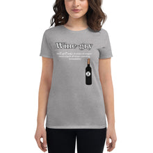 Load image into Gallery viewer, Wine- gry WL Women's short sleeve t-shirt