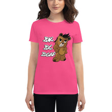 Load image into Gallery viewer, IDK IDC IDGAF Women's short sleeve t-shirt
