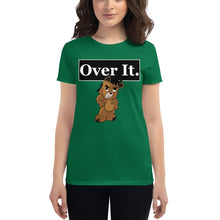 Load image into Gallery viewer, Over It. Logo bear Women's short sleeve t-shirt