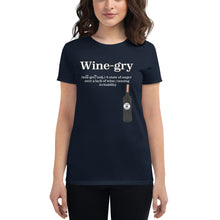Load image into Gallery viewer, Wine- gry WL Women's short sleeve t-shirt