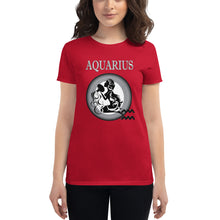 Load image into Gallery viewer, Aquarius Women's short sleeve t-shirt