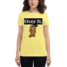 Load image into Gallery viewer, Over It. Logo bear Women's short sleeve t-shirt