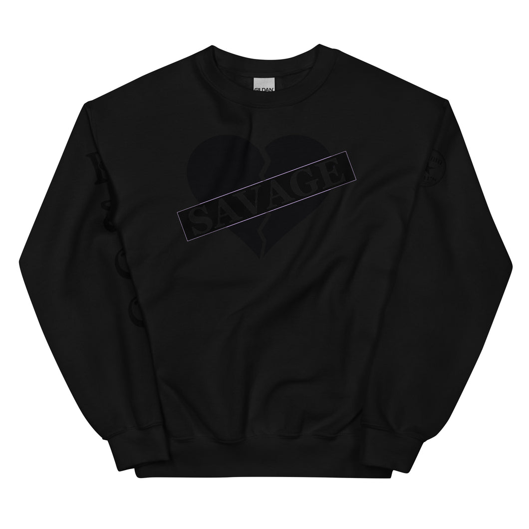 Broken Heart Savage Blackout Unisex Sweatshirt