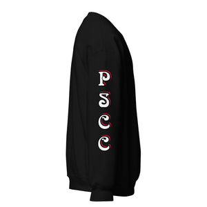 Black w/red Skullheart drips C Unisex Sweatshirt