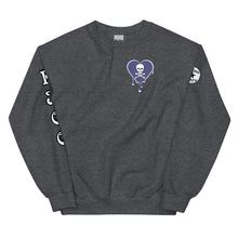 Load image into Gallery viewer, Skull Blue Heart Drips C Unisex Sweatshirt
