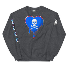 Load image into Gallery viewer, Skull Heart Drips RBR Unisex Sweatshirt
