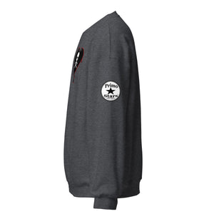 Black w/red Skullheart drips C Unisex Sweatshirt