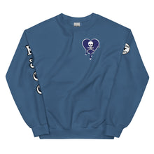 Load image into Gallery viewer, Skull Blue Heart Drips C Unisex Sweatshirt
