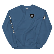 Load image into Gallery viewer, Skull Heart Drips BW C Unisex Sweatshirt
