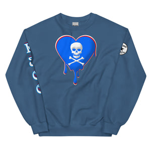 Skull Heart Drips RBR Unisex Sweatshirt