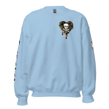 Load image into Gallery viewer, Camo Red SkullHeart Drips C Unisex Sweatshirt
