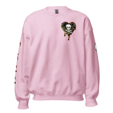 Load image into Gallery viewer, Camo Red SkullHeart Drips C Unisex Sweatshirt
