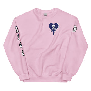 Skull Blue Heart Drips C Unisex Sweatshirt