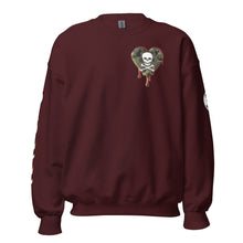 Load image into Gallery viewer, Camo Red SkullHeart Drips C Unisex Sweatshirt
