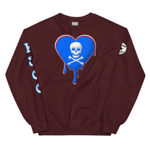 Load image into Gallery viewer, Skull Heart Drips RBR Unisex Sweatshirt
