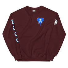 Load image into Gallery viewer, Skull Heart Drips RBR C Unisex Sweatshirt
