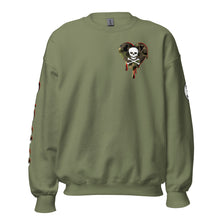 Load image into Gallery viewer, Camo Red SkullHeart Drips C Unisex Sweatshirt
