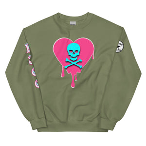 Skull Heart Drips PB Unisex Sweatshirt