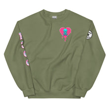 Load image into Gallery viewer, Skull heart drips PB Unisex Sweatshirt
