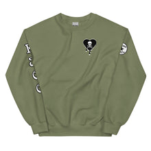Load image into Gallery viewer, Skull Heart Drips BW C Unisex Sweatshirt
