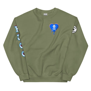 Skull Heart Drips RBR C Unisex Sweatshirt