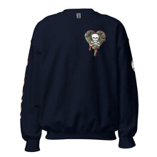 Load image into Gallery viewer, Camo Red SkullHeart Drips C Unisex Sweatshirt
