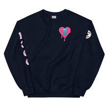 Load image into Gallery viewer, Skull heart drips PB Unisex Sweatshirt

