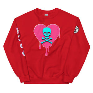 Skull Heart Drips PB Unisex Sweatshirt