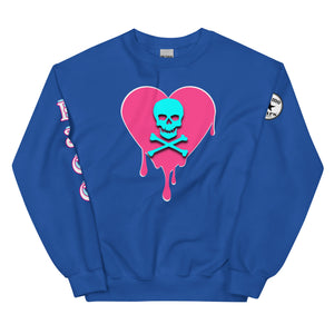 Skull Heart Drips PB Unisex Sweatshirt