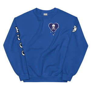 Skull Blue Heart Drips C Unisex Sweatshirt