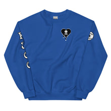 Load image into Gallery viewer, Skull Heart Drips BW C Unisex Sweatshirt
