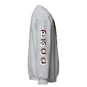 Camo Red SkullHeart Drips Unisex Sweatshirt
