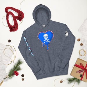 Skull Heart Drips RBR Unisex Hoodie