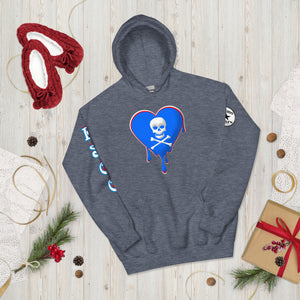 Skull Heart Drips RBR Unisex Hoodie