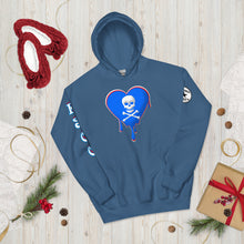 Load image into Gallery viewer, Skull Heart Drips RBR Unisex Hoodie
